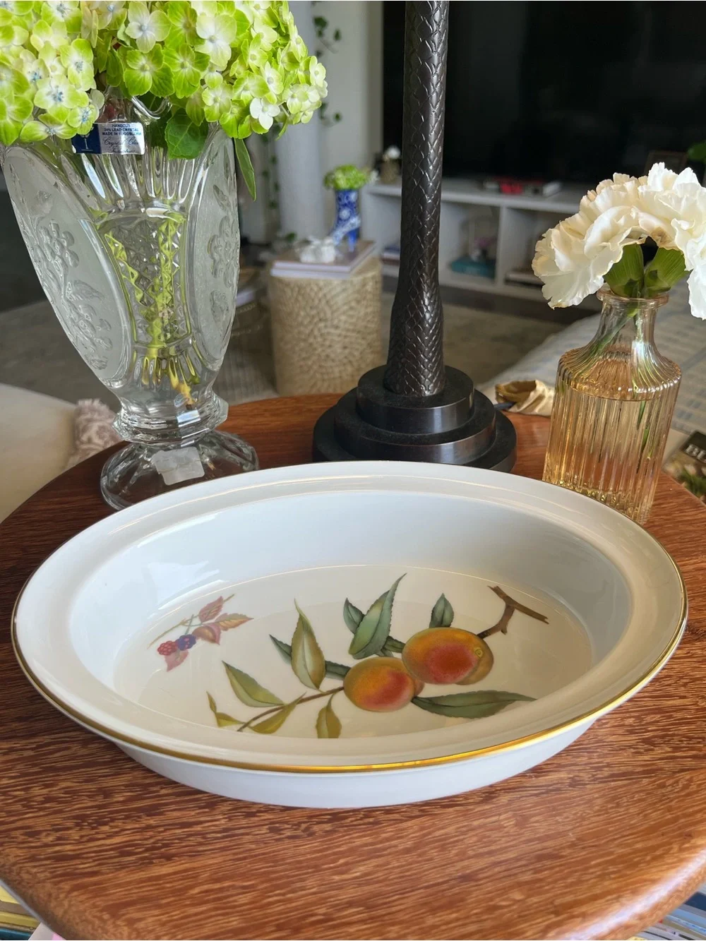 Vintage Royal Worcester Evesham Gold Oval Vegetable Serving Dish/Baker – England